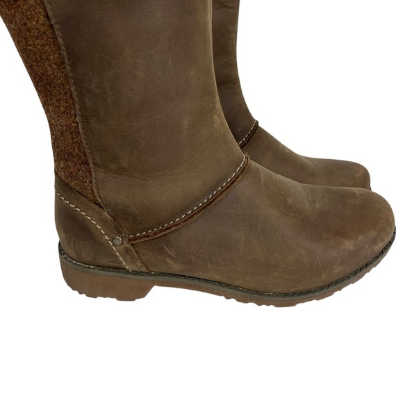 Eddie Bauer Brown Winter & Rain Boots Durable Leather - Picture 4 of 11